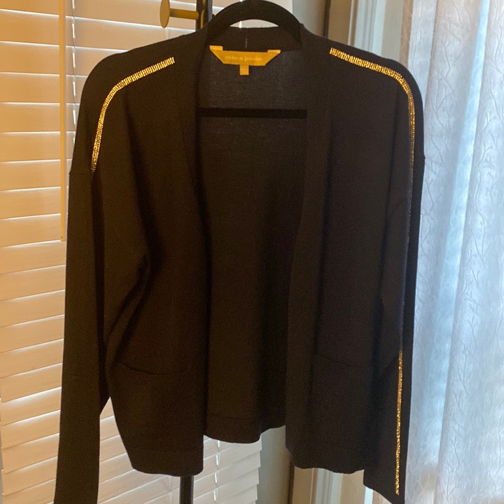 Chloe & Jasmine Cardigan Sweater W/pockets NWT